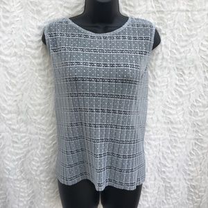 chelsea28 sheer lace top